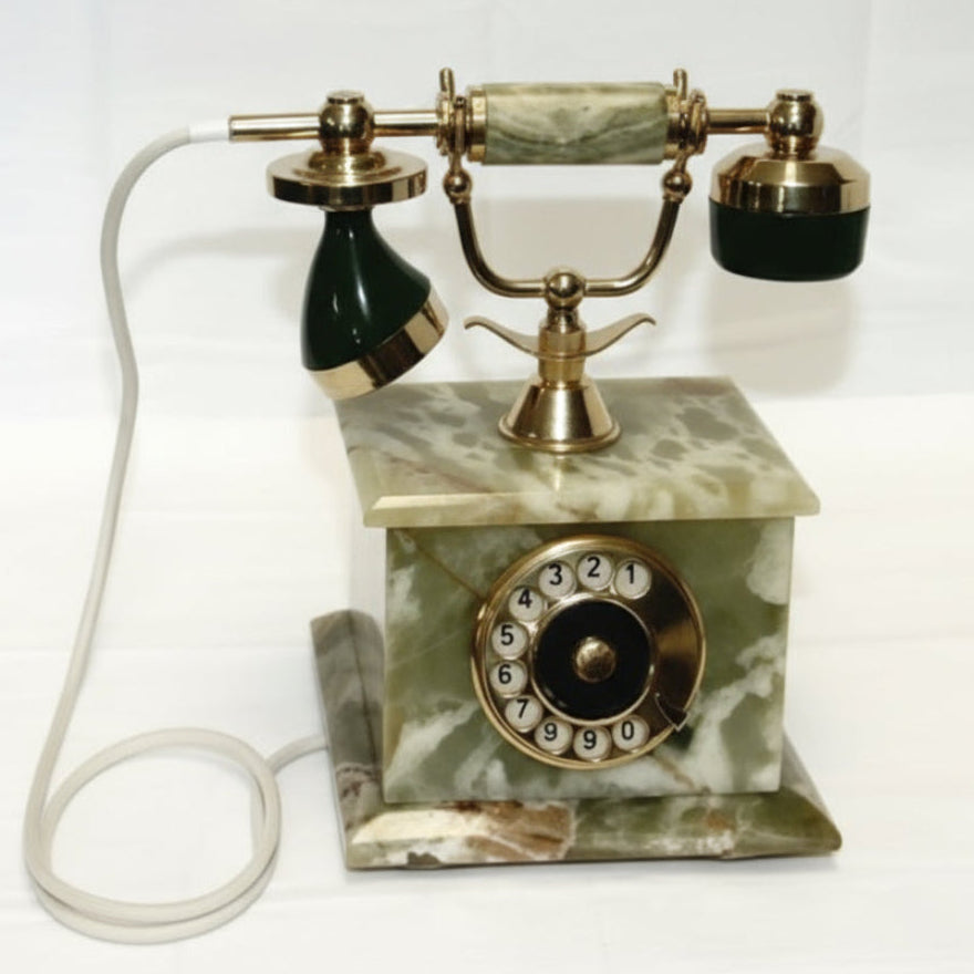Grünes Marmor Telefon