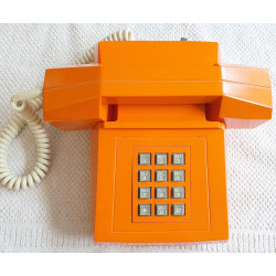 Italienisches oranges Telefon